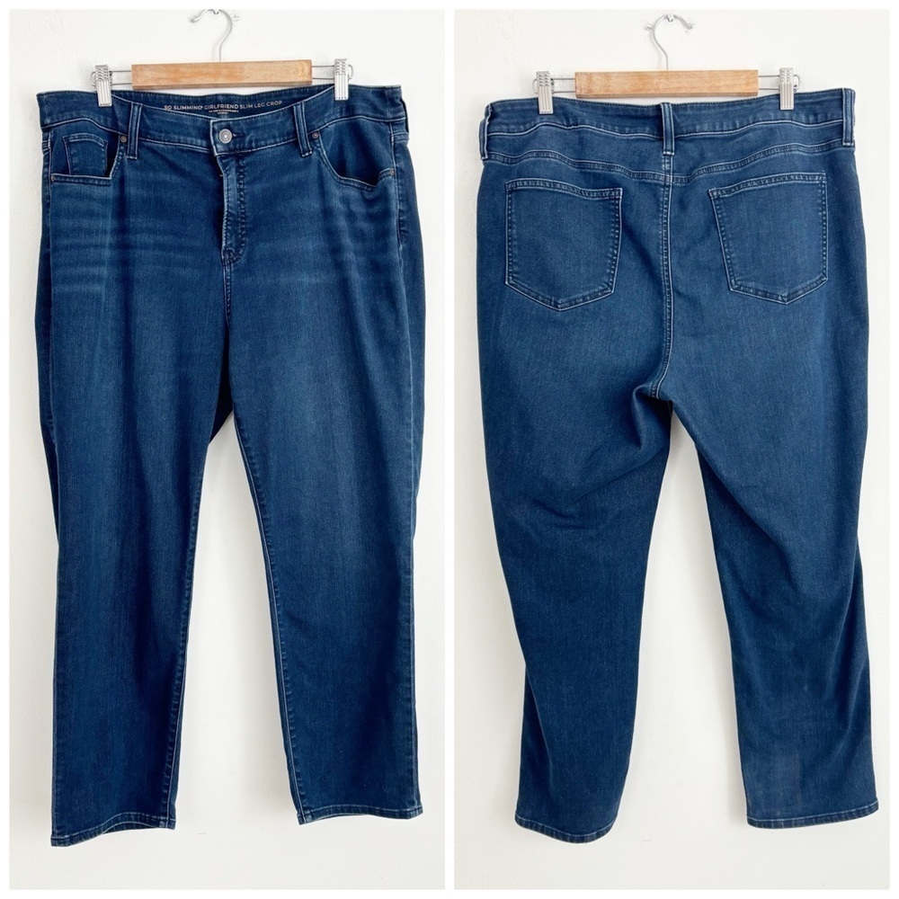 Chico’s So Slimming Girlfriend Slim Leg Crop Jeans Size 3 (US 16)